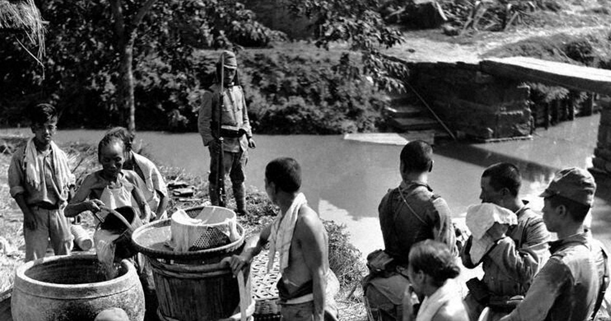 戦中写真を読む：／42 戦火の人々 渇く軍隊 理不尽で過酷な水不足
