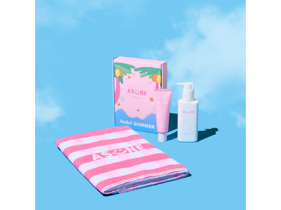 ASUNE Vitamin' UV Set ビーチタオル付き ASUNE Vitamin' UV Set ビーチタオル付き
