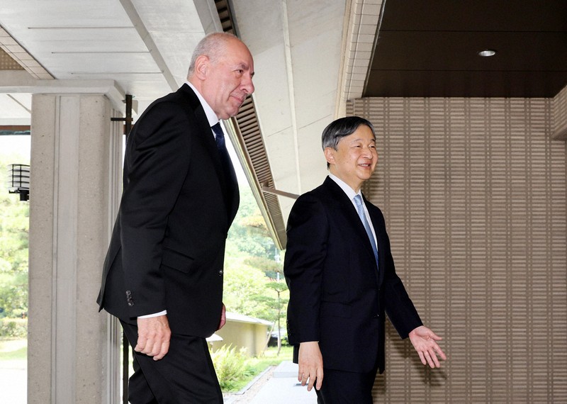 天皇陛下がハンガリーのシュヨク大統領と会見 [写真特集1/6