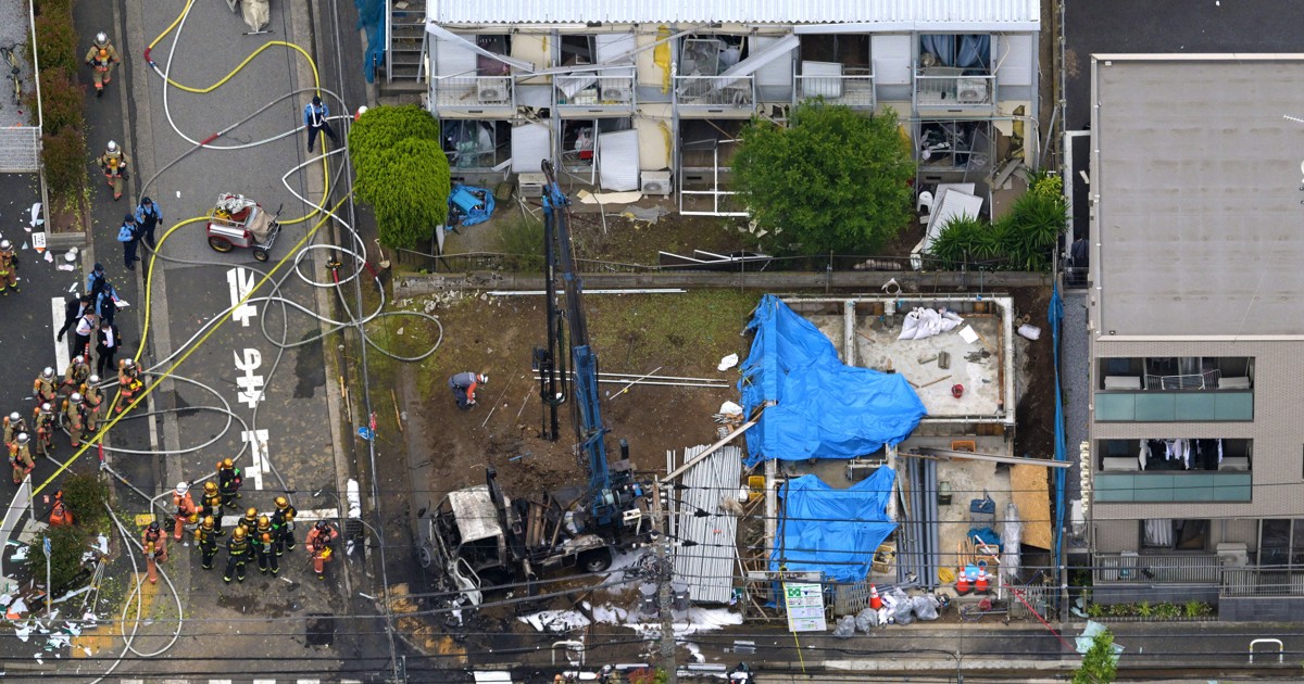 地中に埋まったガスボンベに引火か 38棟被害 江戸川区のガス爆発