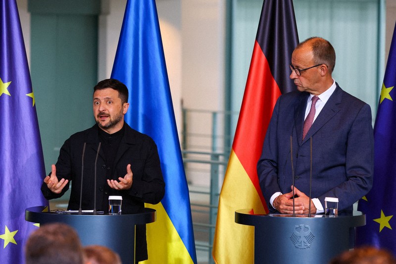 独・メルツ首相、ウクライナに長射程ミサイル供与せず 前向き一転