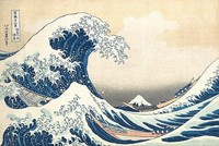Hokusai, "The Great Wave off Kanagawa" from "Thirty-six Views of Mount Fuji" (1830-32. Public Domain) 