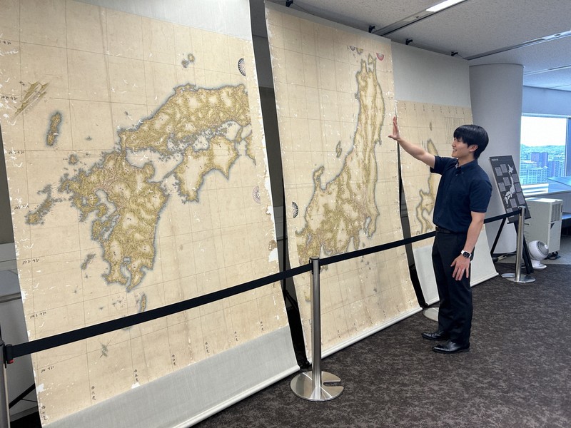 伊能忠敬の地図、タブレットで 北九州のゼンリンミュージアム刷新