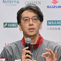「レジリエンス」の月面着陸失敗について説明をする宇宙ベンチャー「ispace」の氏家亮CTO＝東京都千代田区で2025年6月6日午前9時16分、新宮巳美撮影