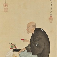 蜀山人＜大田南畝＞像＝鳥文斎栄之筆、出典:国立文化財機構所蔵品統合検索システム