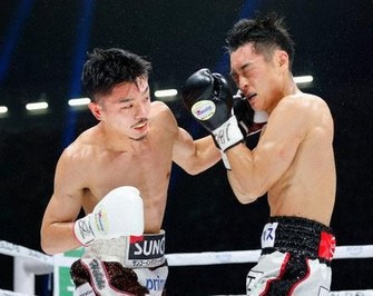 ボクシング・バンタム級 中谷潤人がTKO勝ち 2団体王座統一