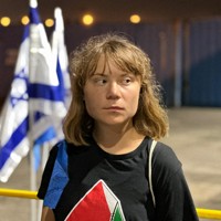 イスラエル外務省が公開したグレタ・トゥーンベリさんの写真=2025年6月9日、同省のX(ツイッター)より