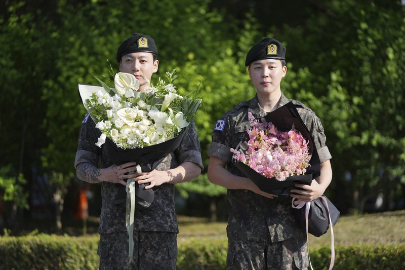 BTSジミンさんとジョングクさんも除隊 1年半の兵役を終え [写真特集1