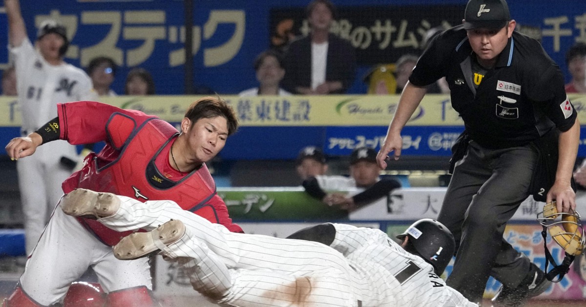 ロッテ・藤原、技ありの走塁で決勝点 「完全にアウトだった」と苦笑い