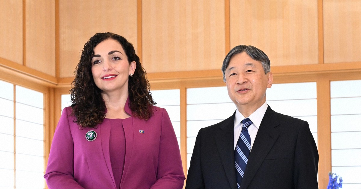 天皇陛下、コソボ大統領と面会　女性活躍の大切さなど質問