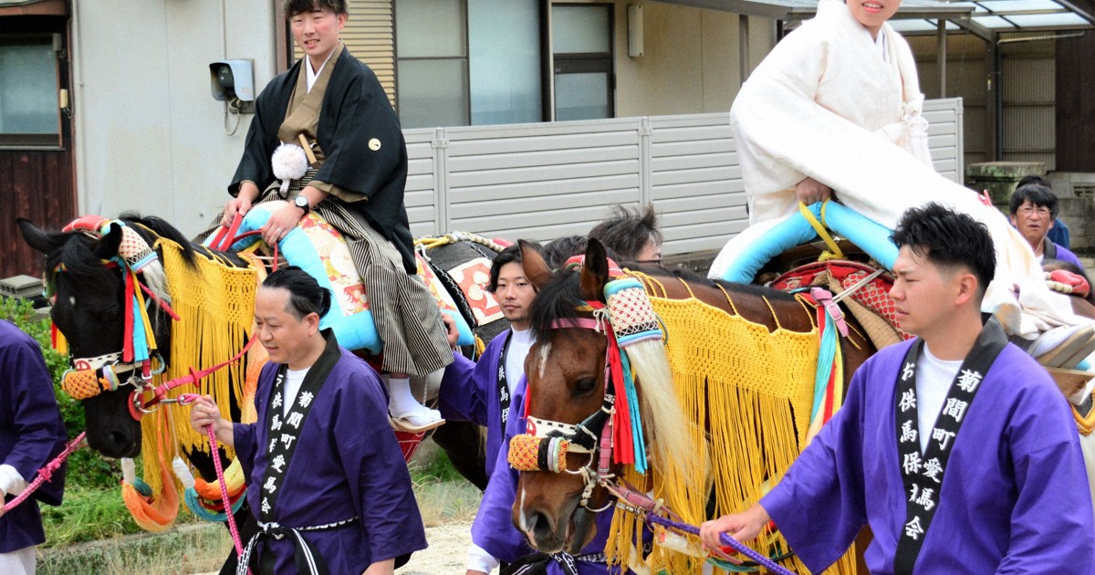 馬との縁、末永く　600年の伝統誇る「お供馬」の里で結婚式　愛媛