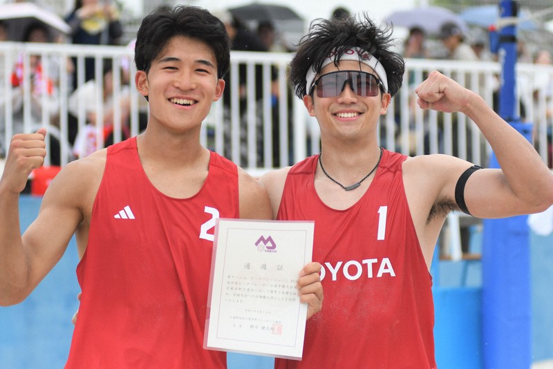 バレー推し：ビーチバレー都予選V、水町泰杜の新ペア「マジか。あの