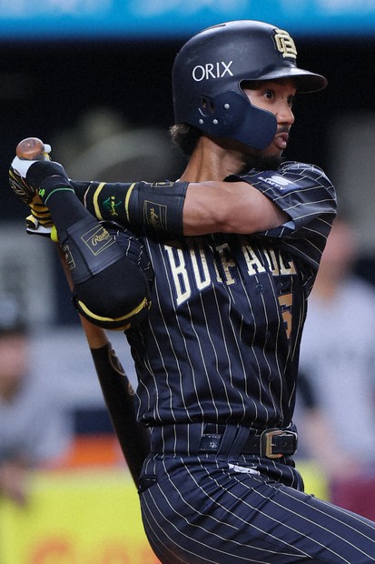 オリックス　宗佑磨　ユニフォーム　Mサイズ オリックスバファローズ 宗佑磨 チャンピオンユニフォーム M