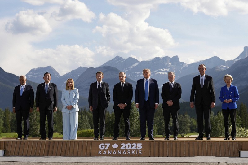 G7サミットの討議始まる 結束焦点も、トランプ氏は初日で離脱 | 毎日新聞