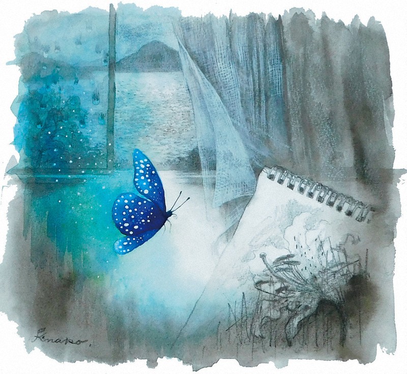 タイトル【夢旅蝶々】絵画 タイトル【夢旅蝶々】絵画 タイトル【夢旅蝶々】絵画