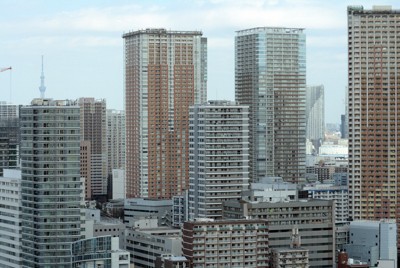 東京都心に林立するタワーマンション（写真と本文は関係ありません）＝東京都港区で2022年3月4日、武市公孝撮影