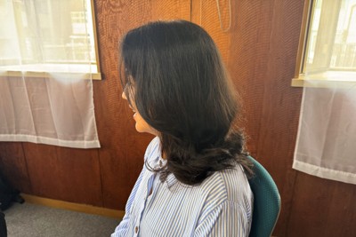 日本語を学んでいるアフガニスタン出身のアリナさん＝東京都内で2025年6月2日午前10時48分、川上珠実撮影
