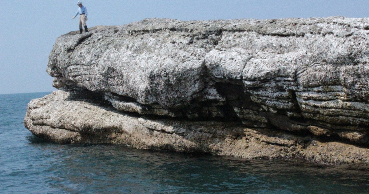 能登地震1．1：輪島 陸地化、干上がるのり畑 失われた深見漁港 復旧