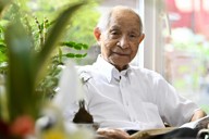 気象学者の増田善信さん＝東京都狛江市で2023年8月26日、前田梨里子撮影