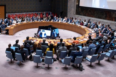 米国のイラン攻撃を受けて開催された国連安全保障理事会＝ニューヨークで2025年6月22日、ロイター