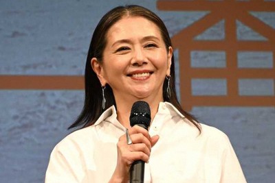 登壇した小泉今日子（撮影・小渕　日向子）