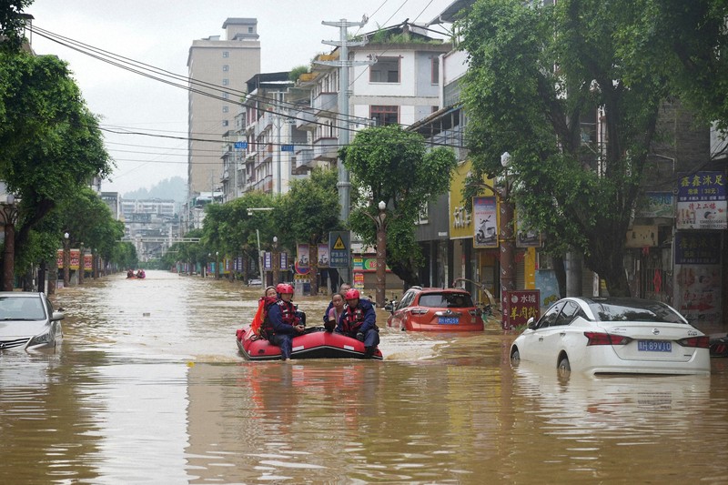 中国・貴州省で大洪水 6人死亡 雨の影響で複数の川が氾濫 | 毎日新聞