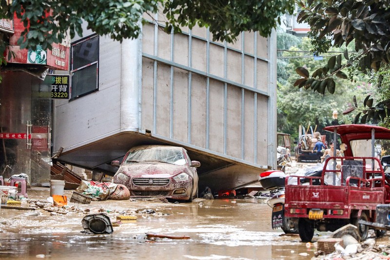 中国・貴州省で大洪水 6人死亡 雨の影響で複数の川が氾濫 [写真特集5/4