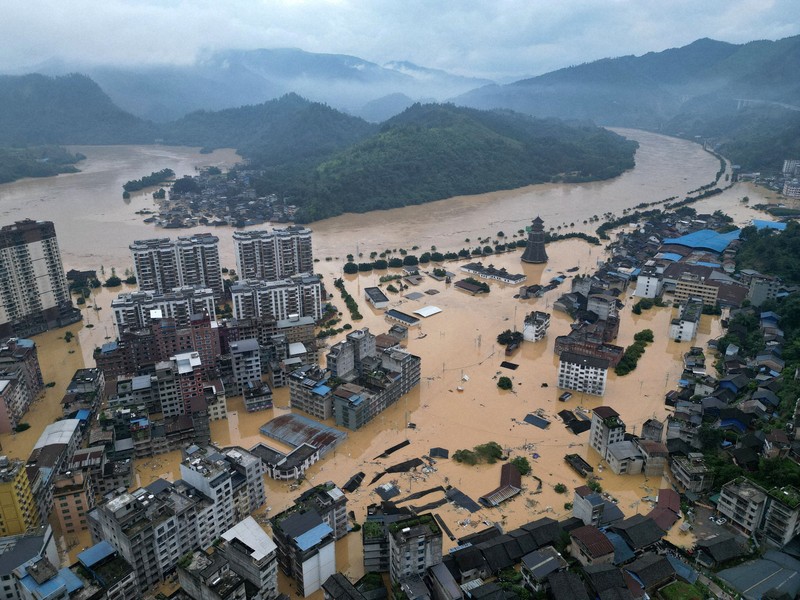 中国・貴州省で大洪水 6人死亡 雨の影響で複数の川が氾濫 [写真特集5/4