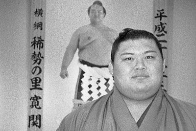 大の里は二所ノ関親方（第72代横綱・稀勢の里）に続く日本出身横綱となった＝茨城県阿見町で2025年6月11日、中村琢磨撮影