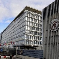 世界保健機関（WHO）本部＝スイス・ジュネーブ（共同）