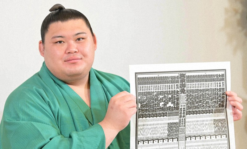 大相撲名古屋場所：大相撲名古屋場所 番付発表 大の里 綱の実感