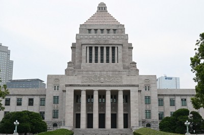 国会議事堂＝東京都千代田区で、平田明浩撮影