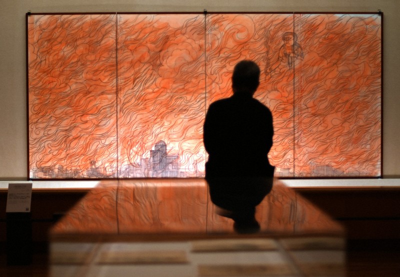 平山郁夫さんと土田ヒロミさんの「広島」 原爆投下80年で展覧会 | 毎日新聞