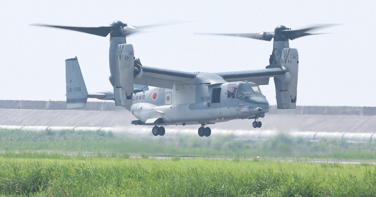 陸自オスプレイ、佐賀空港に到着 全17機が順次配備へ [写真特集1/18