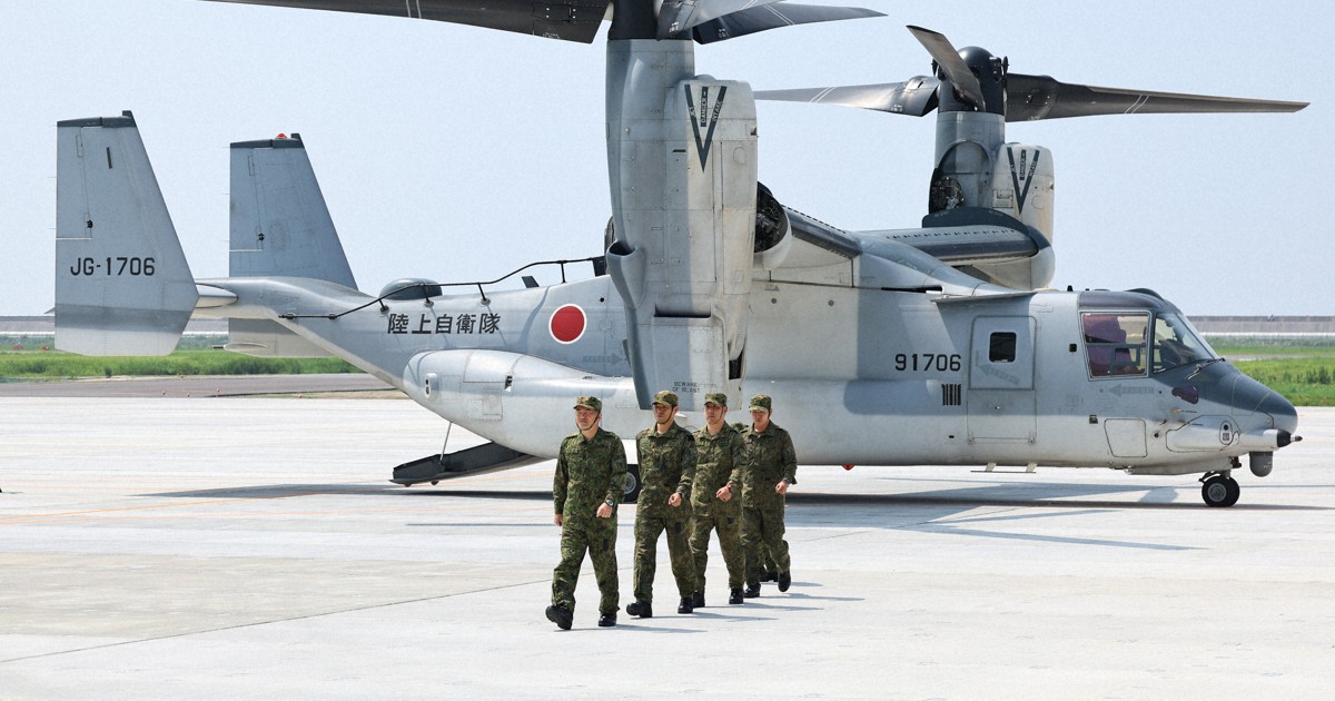 陸自オスプレイ、佐賀空港に到着 全17機が順次配備へ [写真特集10/18