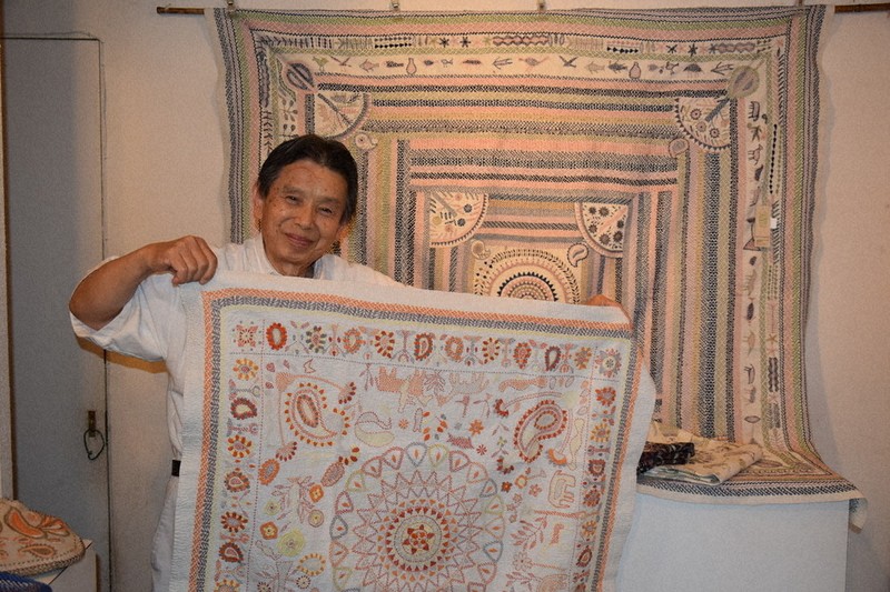 細やかな技術で魅了 バングラデシュの女性支援 小山で刺繍展、収益は