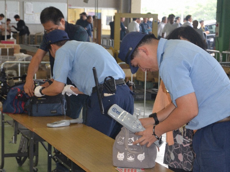 参院選2025：首相ら来県、厳重警備 手荷物検査念入りに 県警など