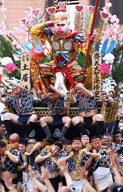 迫る本番 力強さと 街に熱気 博多山笠 追い山笠ならし [写真特集1/9