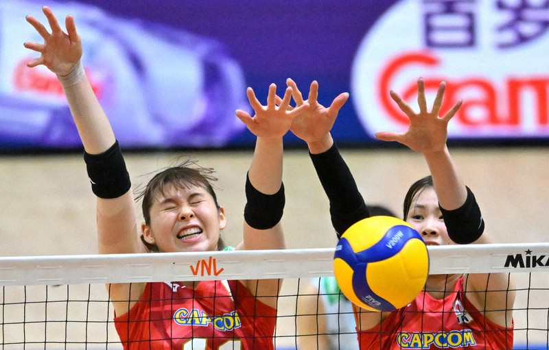 女子日本代表はブラジルに敗北 バレーネーションズリーグ千葉 [写真