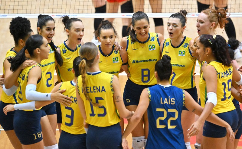 女子日本代表はブラジルに敗北 バレーネーションズリーグ千葉 [写真