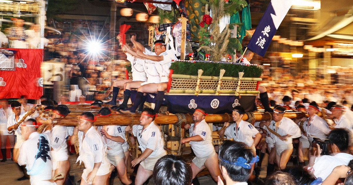 博多祇園山笠 「追い山笠」で15日間の祭り閉幕 [写真特集1/20] | 毎日新聞