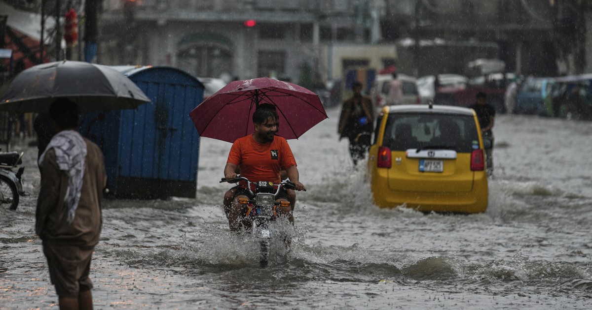 Heavy monsoon rains in Pakistan kill 54 people in 24 hours