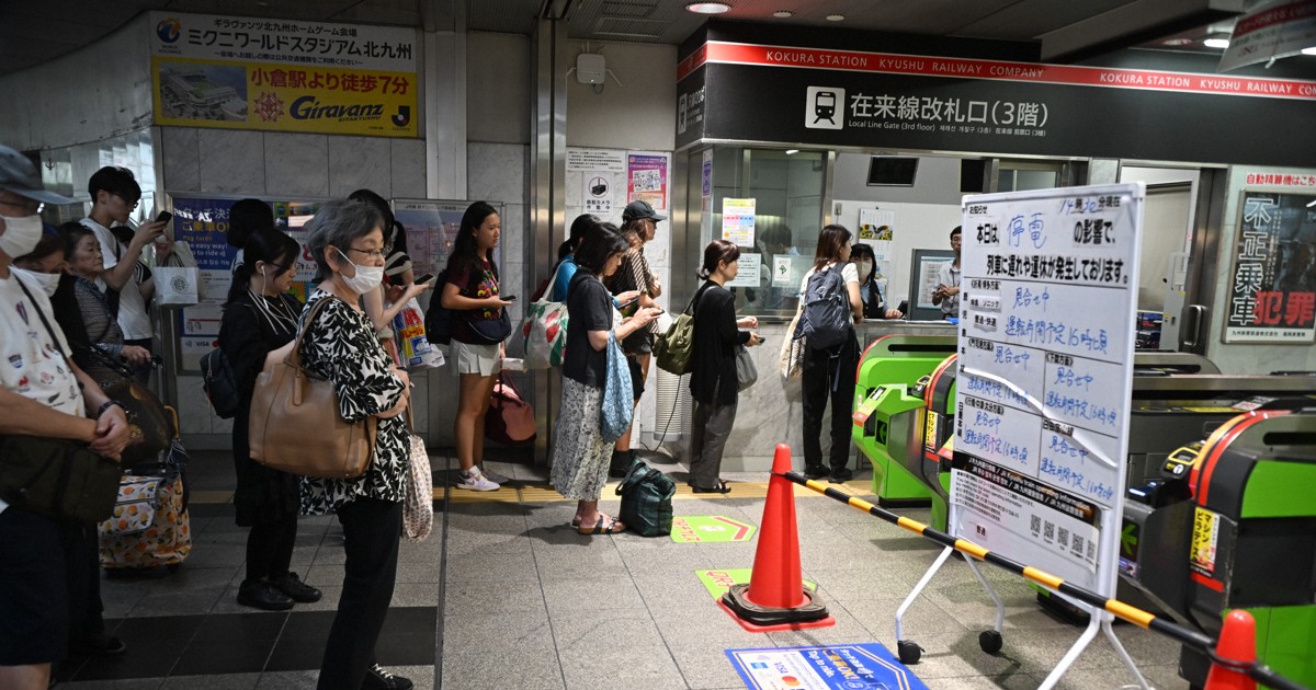 JR鹿児島線　門司港－スペースワールド駅間で停電、列車が緊急停止