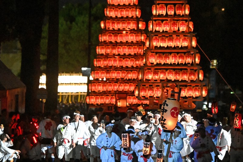 第71回戸畑祇園大山笠競演会　チケット　1枚　 4年ぶりに「光のピラミッド」競演 北九州の戸畑祇園大山笠 | 毎日新聞