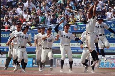 市船橋が夏の甲子園へ 3年ぶり優勝 八千代松陰に逆転サヨナラ