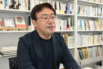 宇田川敦史・武蔵大准教授＝東京都練馬区の武蔵大で2025年6月16日午後0時49分、川口峻撮影