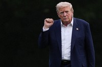 トランプ米大統領＝ホワイトハウスで2025年7月29日、AP