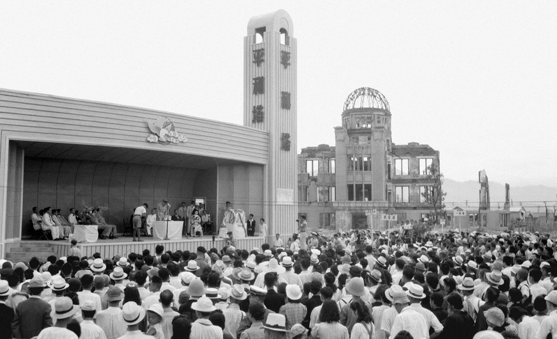 被爆から2年後に行われた第1回広島平和祭＝広島市中区で1947年8月6日