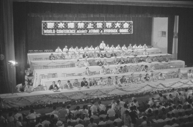 原水爆禁止世界大会が始まる＝広島市で1955年8月6日