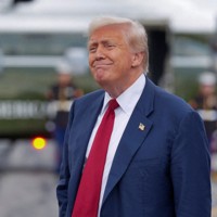 トランプ米大統領＝米東部ペンシルベニア州で2025年8月1日、ロイター